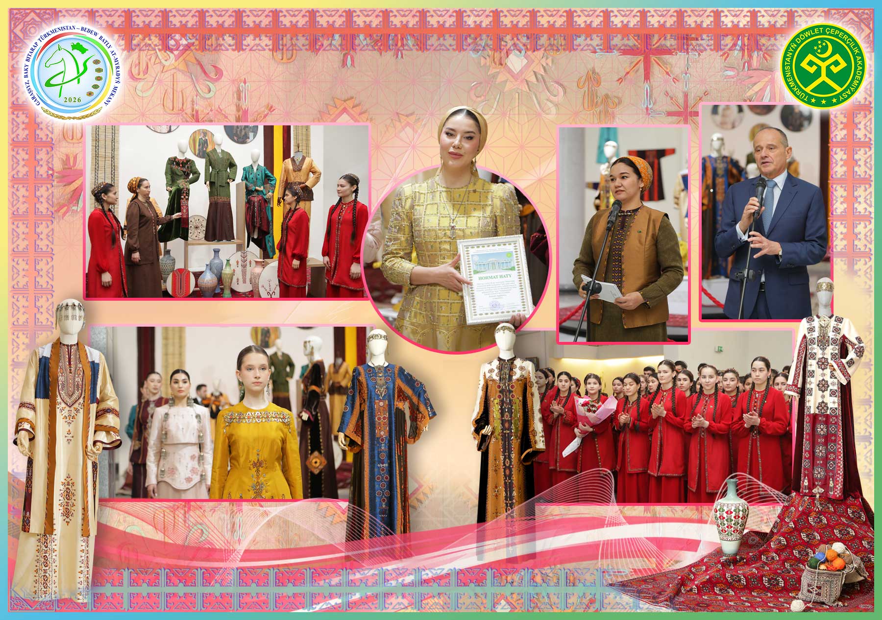 Döwrebap lybaslarda milli öwüşginler atly döredijilik sergisi